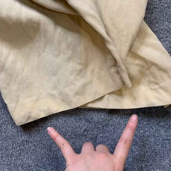 Nat Nast Pants Mens 35 Sand Silk Luxury Originals Relaxed Straight High Rise - Picture 10 of 12